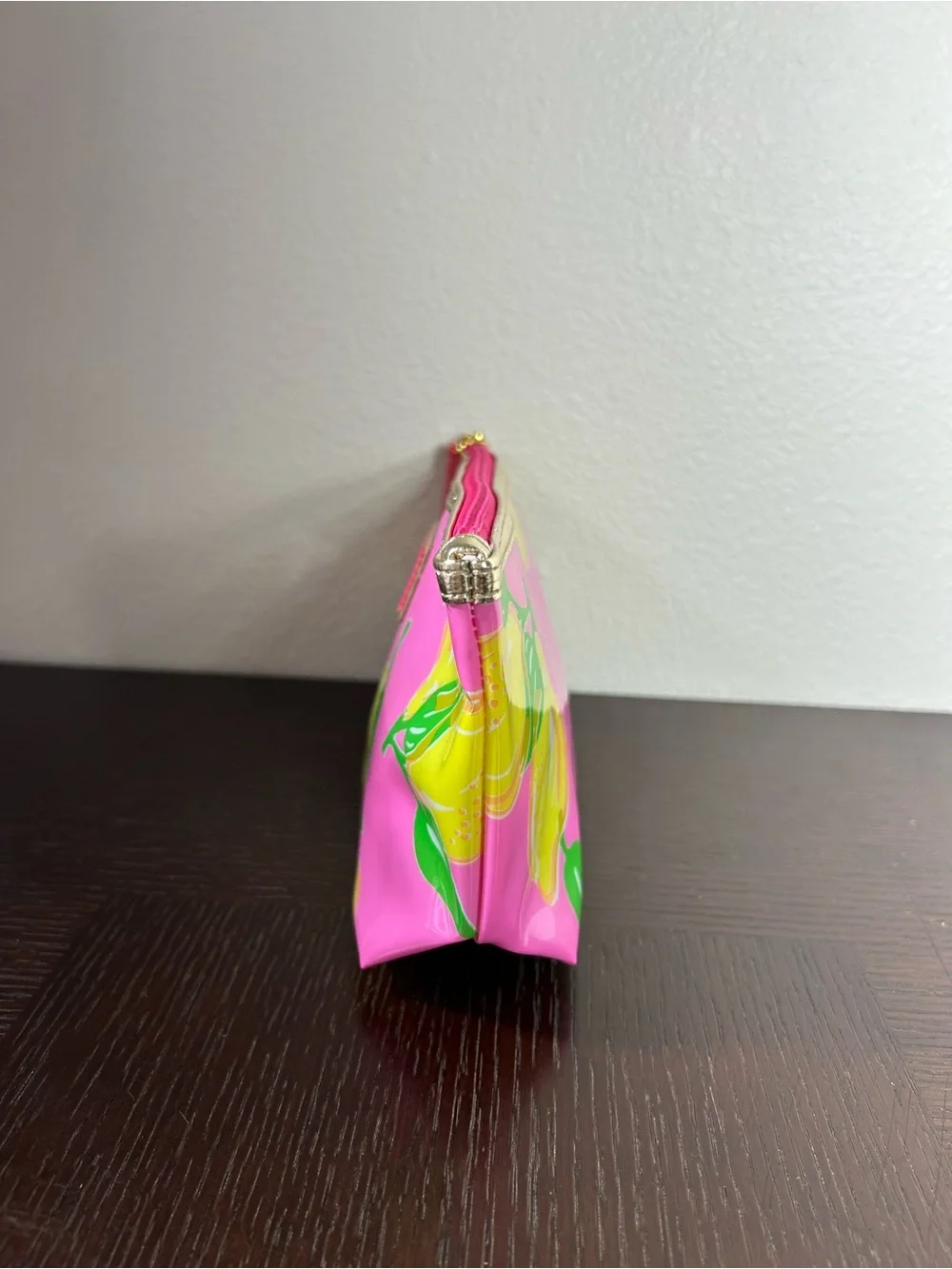 Lilly‎ Pulitzer For Estée Lauder Pink Lemon-Print Cosmetic Pouch Novelty Chic